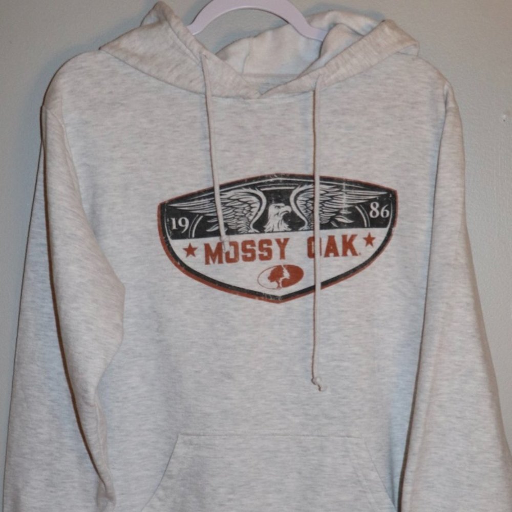 Mossy oak cotton hoodie with fleece lining Size L